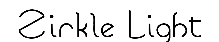 Zirkle Light Font Download Free