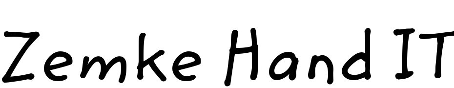 Zemke Hand ITC Font Download Free