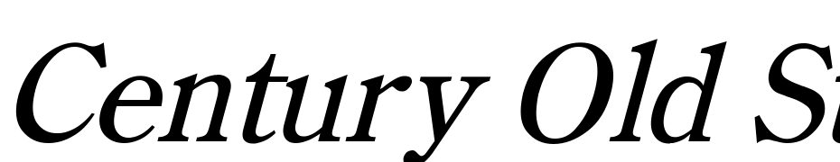 Century Old Style Italic Font Download Free
