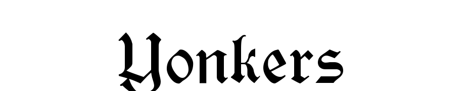 Yonkers cкачати шрифт безкоштовно