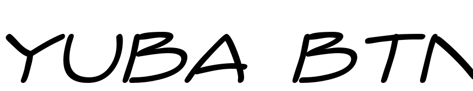 Yuba BTN Oblique Font Download Free