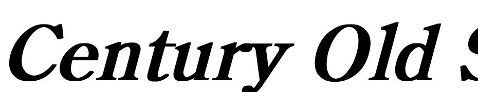 Century Old Style Bold Italic Font Download Free