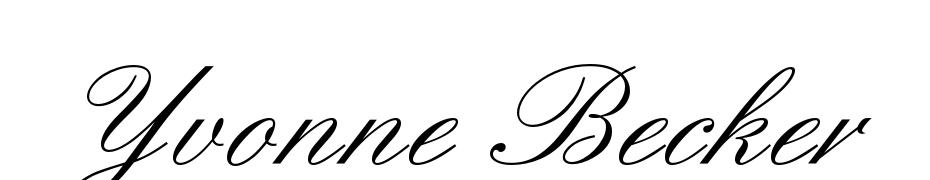 Yvonne Becker Font Download Free