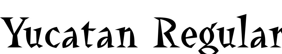 Yucatan Regular Font Download Free