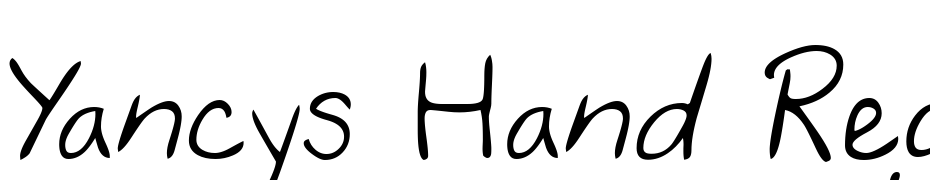 Yancys Hand Regular Font Download Free