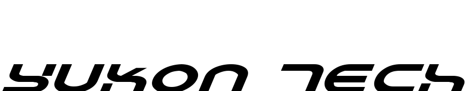 Yukon Tech Expanded Italic Font Download Free