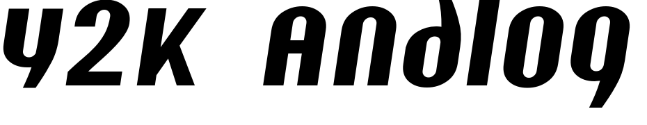 Y2K Analog Legacy Italic Font Download Free