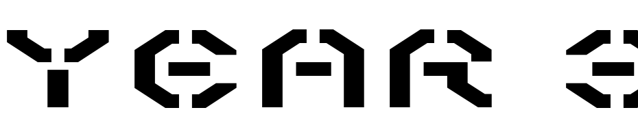 Year 3000 Expanded Font Download Free