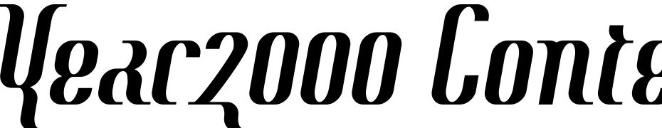 Year2000 Context Regular Font Download Free