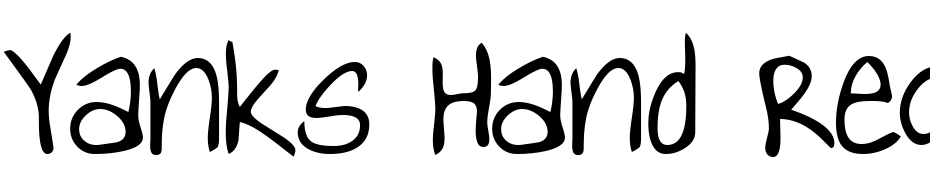 Yanks Hand Regular Font Download Free