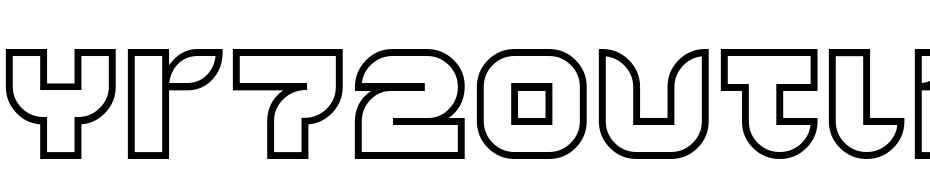 Yr72Outline Font Download Free