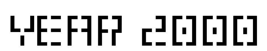 Year 2000 Font Download Free
