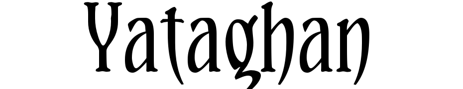 Yataghan cкачати шрифт безкоштовно