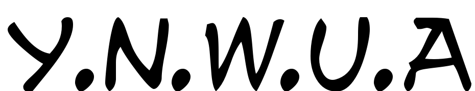 Y.n.w.u.a.y Font Download Free