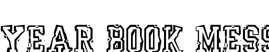 Year Book Mess Fuente Descargar Gratis