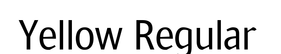 Yellow Regular Font Download Free