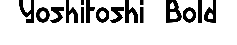 Yoshitoshi Bold Font Download Free