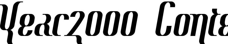 Year2000 Context Deluxe Font Download Free