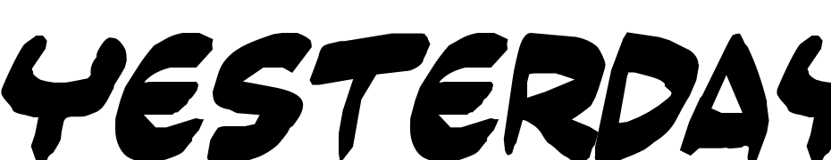 Yesterdays Meal Font Download Free