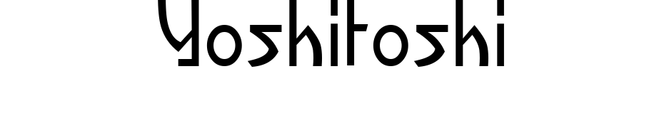 Yoshitoshi Font Download Free