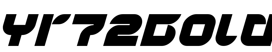 Yr72Bold Italic Font Download Free