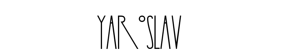 Yaroslav Font Download Free