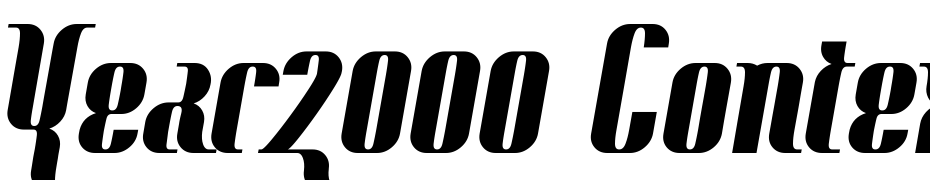 Year2000 Context Heavy Font Download Free