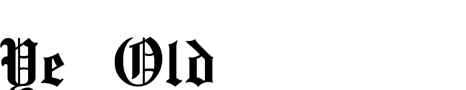 Ye Old English Font Download Free