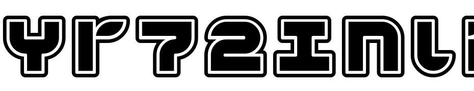 Yr72Inline Font Download Free