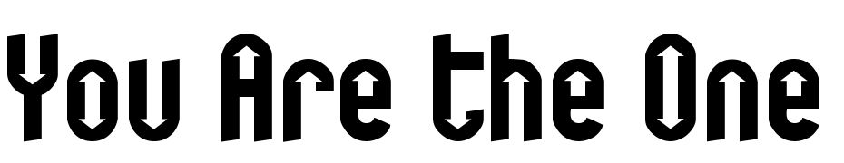 You Are The One Font Download Free