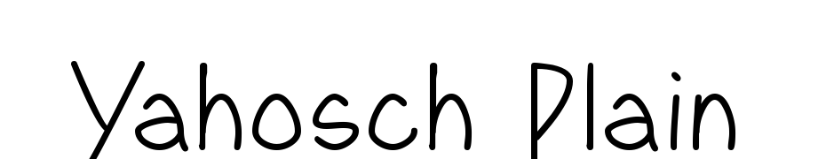 Yahosch Plain Font Download Free