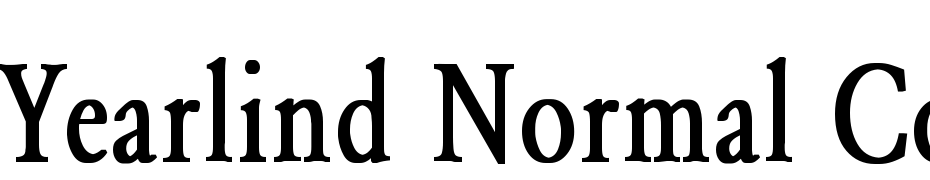 Yearlind Normal Condensed Bold Font Download Free