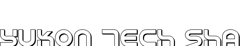 Yukon Tech Shadow Font Download Free