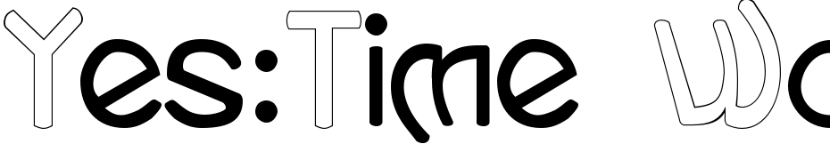 Yes:Time Word Font Download Free
