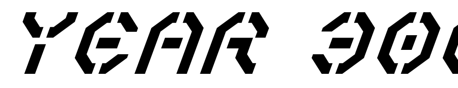 Year 3000 Italic Font Download Free