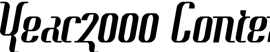 Year2000 Context Clipped Font Download Free