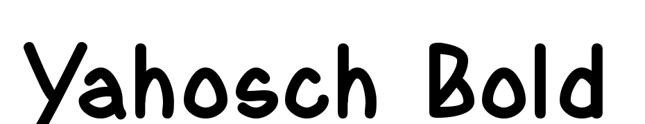 Yahosch Bold Font Download Free