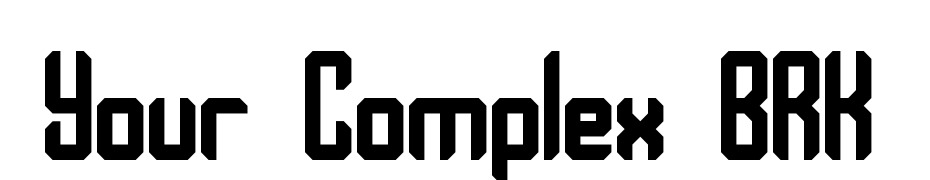 Your Complex BRK Font Download Free
