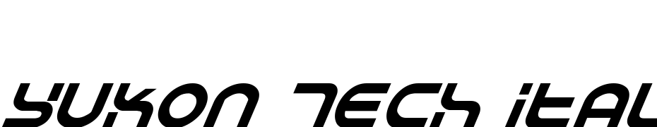 Yukon Tech Italic Font Download Free