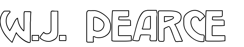 W.J. Pearce Hollow Font Download Free