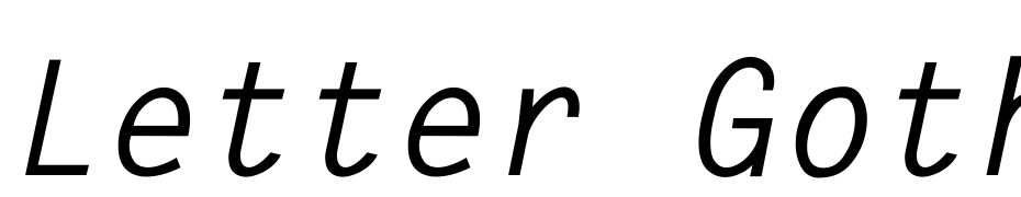 Letter Gothic Bold Italic Font Download Free