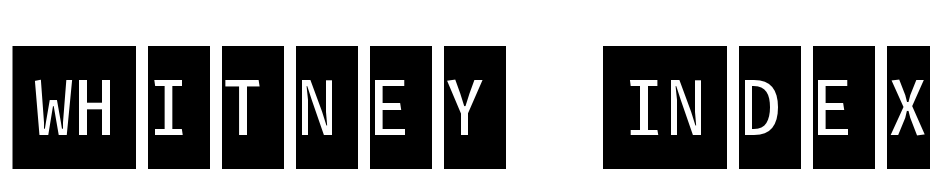 Whitney Index Black Square Lt2 Font Download Free