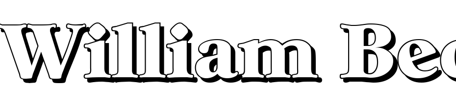 William Becker Shadow Heavy Regular Font Download Free