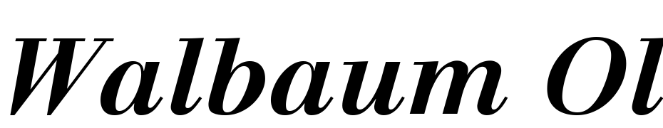 Walbaum Old Style SSi Bold Font Download Free