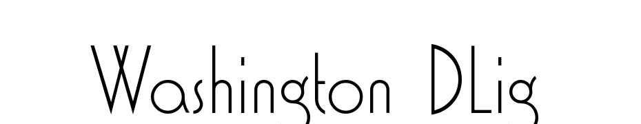 Washington DLig Font Download Free