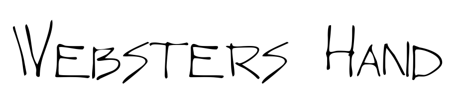 Websters Hand Font Download Free
