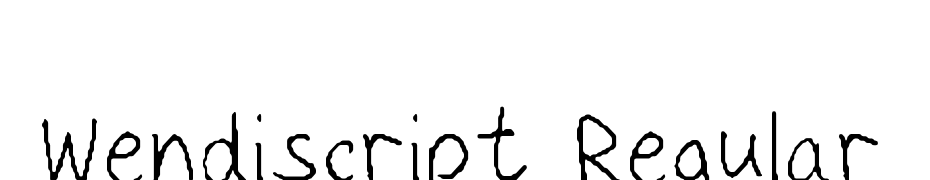 Wendiscript Regular Fuente Descargar Gratis