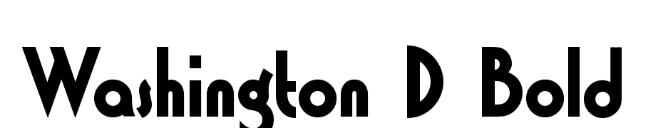 Washington D Bold Font Download Free