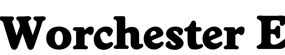 Worchester Extra Bold Font Download Free