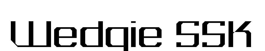Wedgie SSK Font Download Free